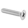 thumbnail image 3 of 100Pcs Flat Cross Screw Bolt, 304 Stainless Steel Cross Head Deep Thread Fasteners Hardware for Injection Molding Machinery, M4x16mm, 3 of 7