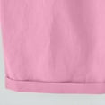 thumbnail image 4 of Deals of the Day,Bidobibo Women's Summer Casual Cotton Linen Shorts Hign Waisted Shorts Beach Comfy Elastic Waist Drawstring Loose Fit Solid Color Shorts Pants with Pockets, 4 of 5