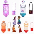 thumbnail image 2 of 2022 verano niñas Mirabel traje de baño de una pieza Encanto niño Bikini adolescente conjunto Isabela Dolores Pepa ropa de playa niños traje de baño 2T (Tag100) Gao Jinjia LED, 2 of 2