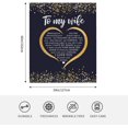 thumbnail image 5 of Wife Gifts from Husband, Wedding Anniversary Romantic Gifts for Her, Best Wife Gifts, Wife Birthday Gift Ideas, Presents for Wife, to My Wife Gift Throw Blanket 50x60, 5 of 6
