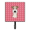 thumbnail image 1 of Wire Haired Fox Terrier Hearts Leash or Key Holder, 1 of 1