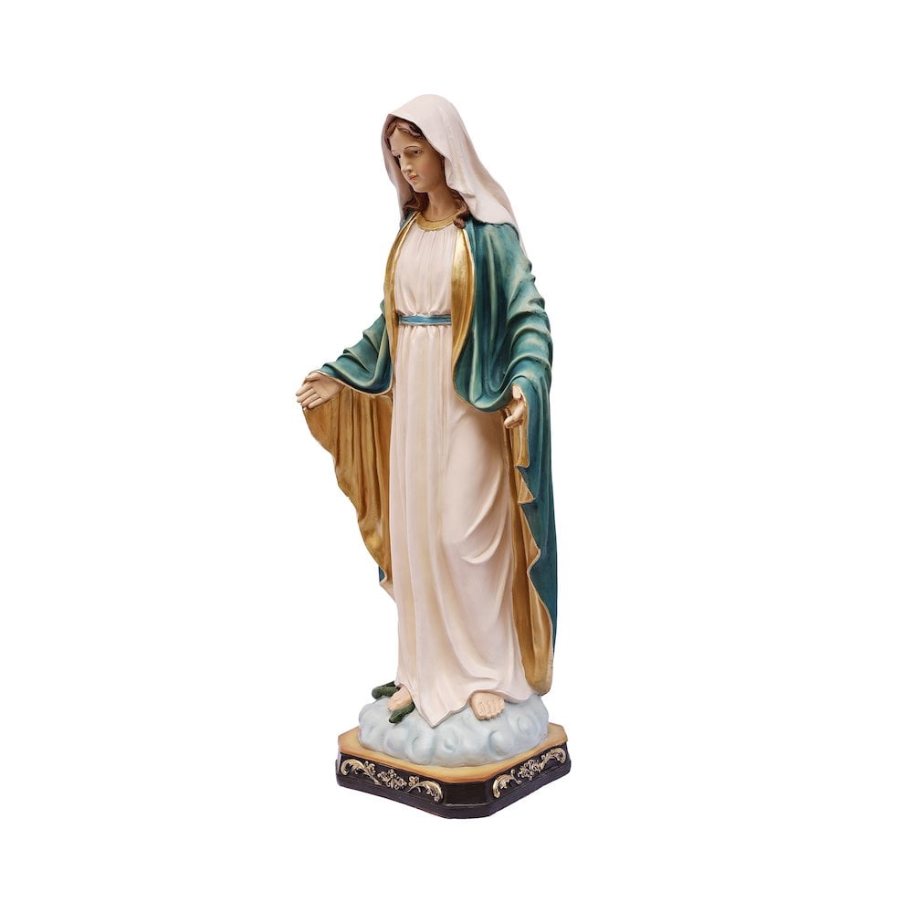 39in Virgin Mary Figure Statue Religious Decor Indoor/Outdoor