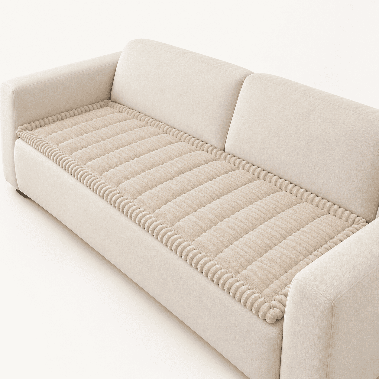 Apricot 27.6 x88 Non-Slip Washable Pet Sofa & Chair Protector