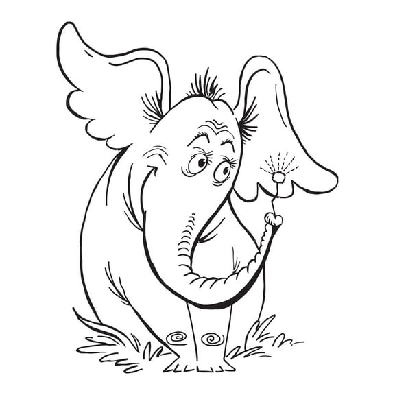 Cute Cartoon Elephant Vinyl Wall Design Wall Art Sticker Designs Vinyl Stickers For Home House Walls Rooms Windows Bedroom Decoration Size (20x20 inch)