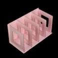 thumbnail image 3 of Estantería de libros Delaman, de madera, ideal para escritorio, ideal para guardar libros, DVD y revistas, ideal para estudiantes, niños y adultos, 1 unidad (rosa claro), 3 of 8