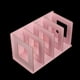 thumbnail image 3 of Estantería de madera para escritorio, ideal para guardar libros y DVD, ideal para estudiantes, niños y adultos (rosa claro)., 3 of 10