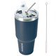 thumbnail image 1 of Bjpkpk Vaso De 30 Oz Con Tapa Y Pajita De Acero Inoxidable De Doble Pared Con Aislamiento Al Vacío, Color Azul Marino, 1 of 1