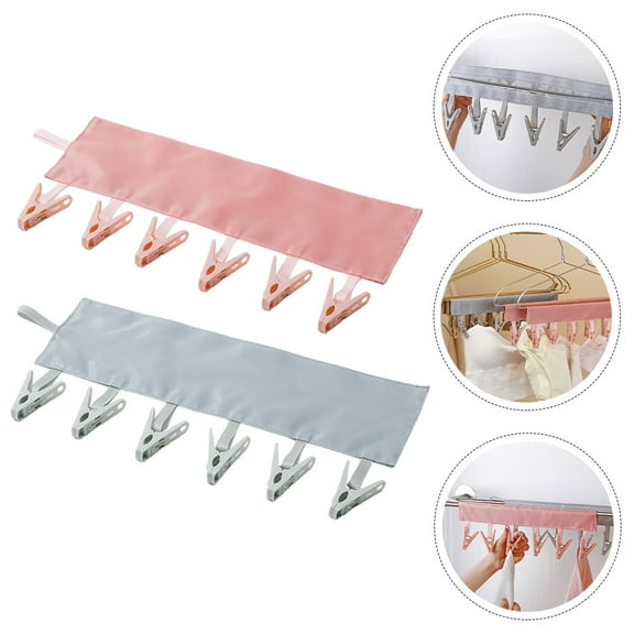GOOHOCHY 2 Pcs Laundry Multifunctional Hanger Towel Rack Hanger Travel 33x10cm