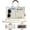 Beige, variant on Work Bag for Women Laptop Tote Bag With Multi Compartments Women's Canvas Purse with Zipper, for Travel Nurse Teacher
