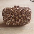 thumbnail image 2 of XIYUAN Bolsos de mano elegantes de cristal para mujer, bolsos de noche, bolsos de mano para fiesta nupcial, bolsos de mano dorados, 2 of 4
