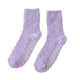 thumbnail image 1 of Qarigey 1 par de calcetines de poliéster para mujer, lavables, reutilizables, elegantes, informales, transpirables, de Color sólido, antideslizantes, Medias Violeta Qarigey AP012065-06, 1 of 6