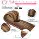 thumbnail image 3 of Extensiones de cabello con clip, 100% cabello humano, 100 g, 8 unidades, 3 of 7