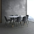 thumbnail image 2 of Nspire 201-294REC-WT 63 x 35.50 x 30 in. Emery Rectangular Dining Table in White & Black, 2 of 8