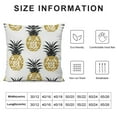 thumbnail image 5 of JEUXUS  Pillow Covers Summer Gold Pineapple Decorative Throw Pillow Covers Pineapple Striped Pillowcase Farmhouse Cushion Cases for Sofa Couch Outdoor Home Decorations, 5 of 5