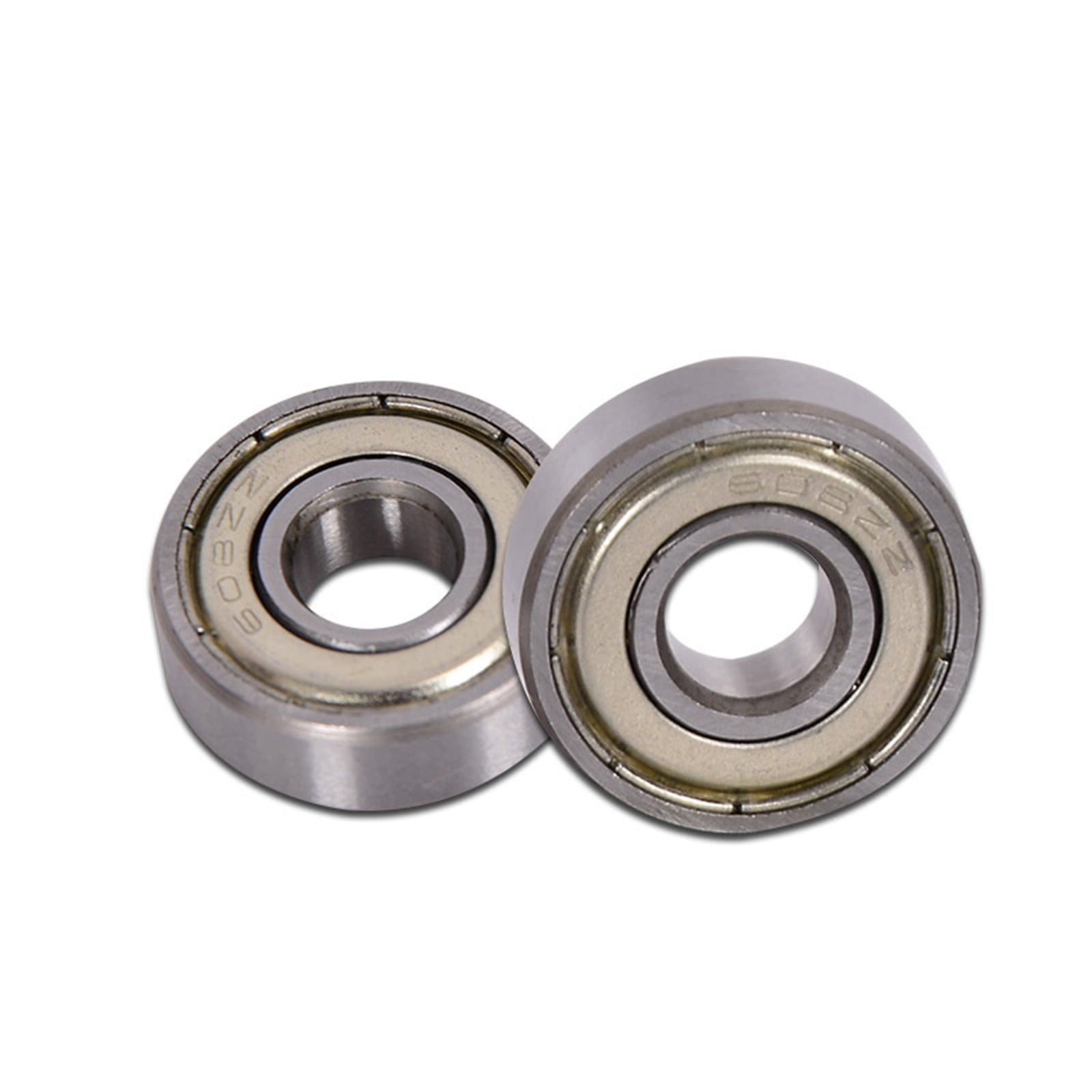 608-ZZ Ball Bearing 8x22x7 Dual Shielded Metal Chrome Skateboard