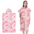 thumbnail image 4 of Changing Robe Soft Microfiber Towel Poncho Robe with Hood and Zipper Quick Dry Surf Poncho Portable Changing Towel Robe Towel Poncho for Women Men Surfing Swimming Camping Traveling 110x75cm, 4 of 10