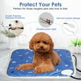 thumbnail image 3 of Pet Warm Heated Pad, Puppy Dog Cats Electric Waterproof Bed Mat Heater Mats  with 86-141℉ Adjustable Temperature 0-12 Timer Digital Display, S, 3 of 10