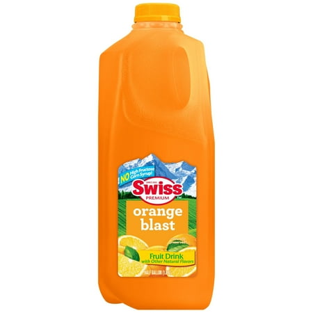 Swiss Premium Orange Blast Drink - 1 Half Gallon Plastic Jug