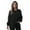 Black, variant on Women's Solid Scrub Jacket - Comfortable and Professional Uniform Coat (Black, X-Small)