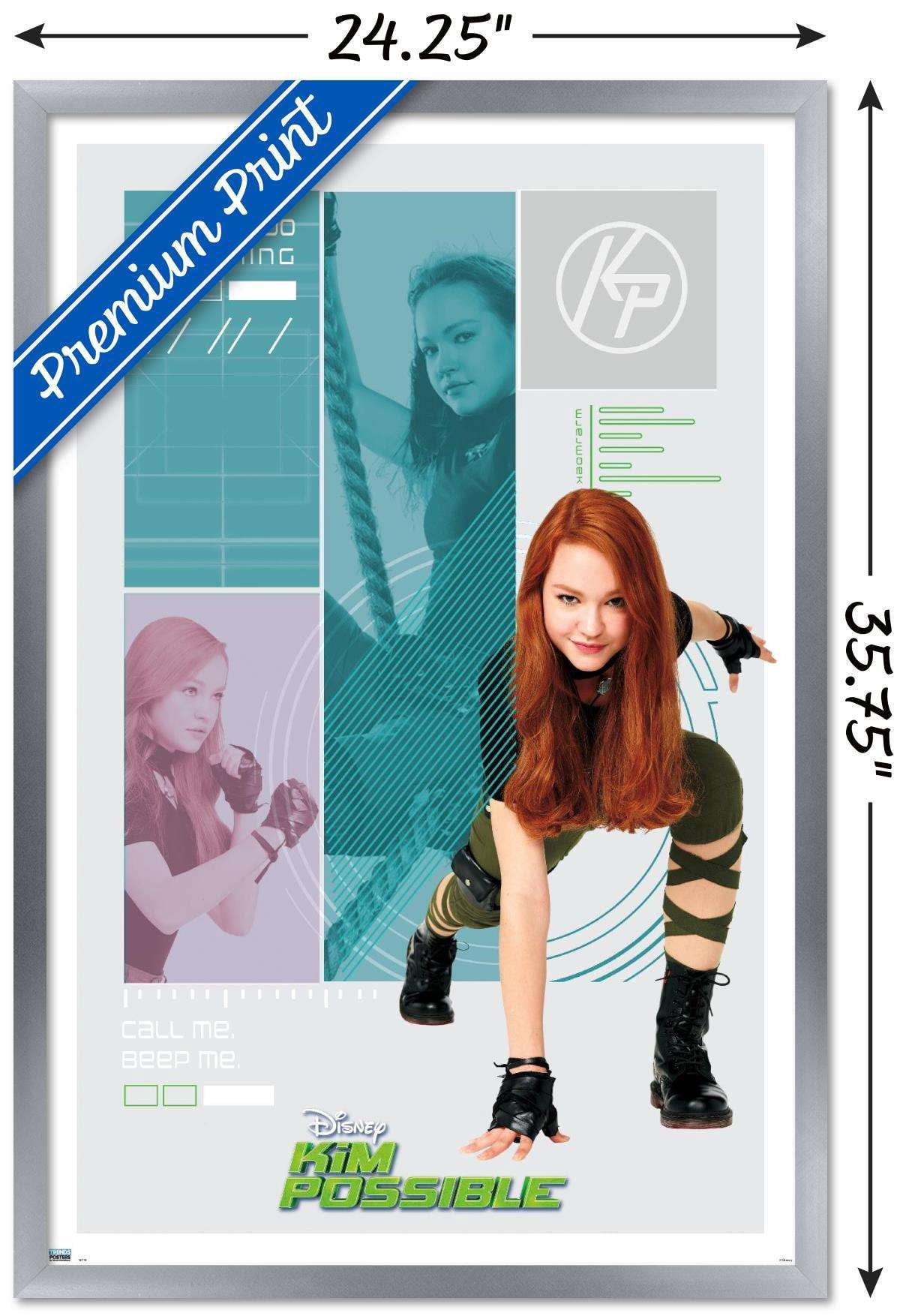 Disney Kim Possible - Hero Wall Poster, 22.375" x 34", Framed