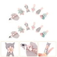 thumbnail image 6 of Soimiss 12Pcs Flower Hair Clips Assorted Color Fabric Hairpins Decorative Ponytail Accessories, 6 of 8