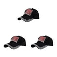thumbnail image 1 of kurtrusly Sun Protection Cap With Adjustable Strap For Baseball Lovers Baseball Cap Polyester Hat Multi-colors Fashionable Black 3Set, 1 of 6