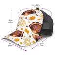 thumbnail image 3 of Picia Fall Turkey Pattern Trucker Hat,Baseball Cap,Sun Protection Cap,Stylish Headwear,Leisure Cap,Outdoor Sports Cap, 3 of 7