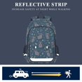 thumbnail image 5 of FORMRS Kids Backpack for School Unisex 17" Casual Bookbag Travel Daypack with Compartment Pockets, Blue Raccoon Star Pattern, 5 of 7