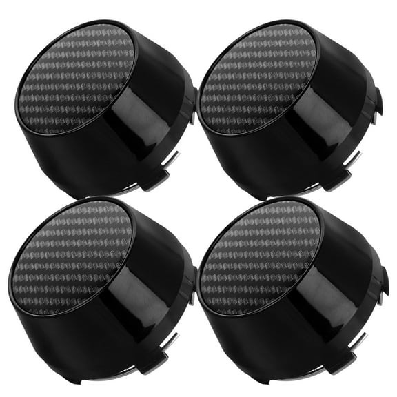 OUNONA 4 Pcs Hub Center Caps Car Wheel Hub Center Cover 6.00X6.00X3.60CM Black