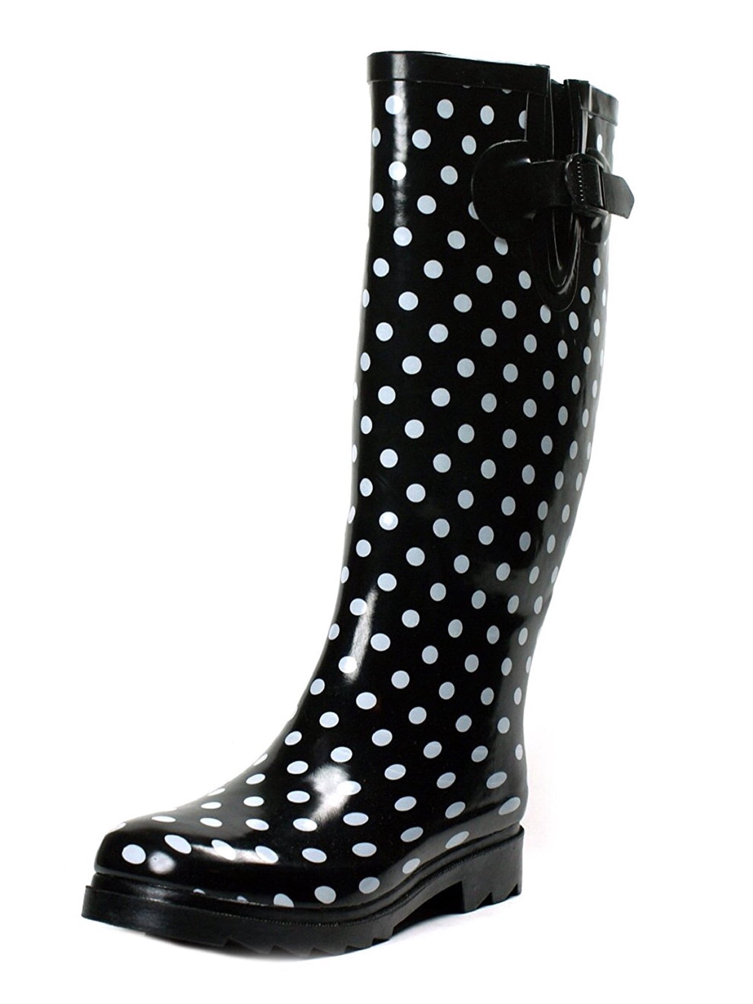 Women's Mid Calf Rainboots with Polka Dot Design Kuwait Ubuy