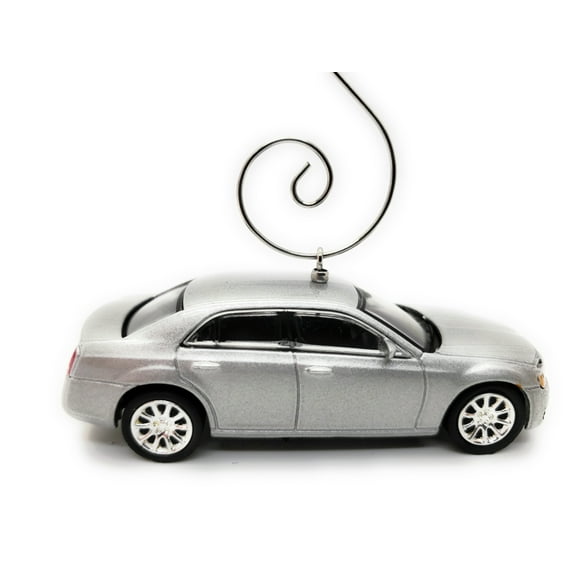 2013 Chrysler 300C Car Custom Christmas Ornament 1:64 Diecast Silver