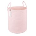 thumbnail image 1 of XUANGUO - Cesta de cuerda de algod&oacute;n para ropa sucia para ni&ntilde;as y ni&ntilde;os, cesta de almacenamiento tejida para sala de estar, habitaci&oacute;n de las ni&ntilde;, 1 of 7