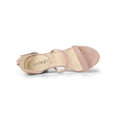 thumbnail image 4 of BLISSFUL STEP Women's Shoes Faux Suede Stiletto High Heel Open Toe Adjustable Ankle Strap Sandals  Dust Pink 7, 4 of 7