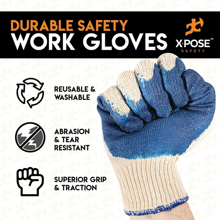 Rubber Palm Coated Stretch Knit Work Gloves | Nebraska Turf Products