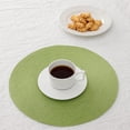 thumbnail image 5 of Green Placemats Set of 6 Table Mats for Dining Tables Woven Washable Non-Slip Round Braided Place Mats for Party Holliday, 5 of 6