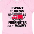 thumbnail image 4 of Inktastic I Want to Grow Up to Be a Firefighter Like My Mommy Boys or Girls Baby Bodysuit, 4 of 5