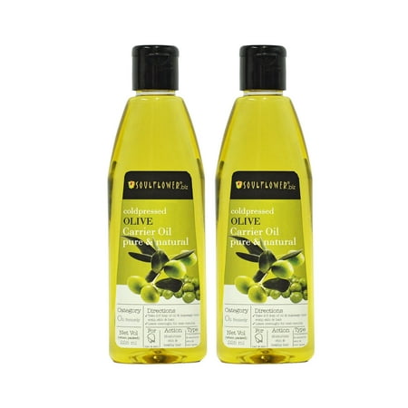 Soulflower Olive Oil, 225ml (Pack of 2) (Best Oil For Food In India)