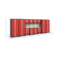 thumbnail image 2 of NewAge Products Bold Series Red 14 Piece Cabinet Set, Heavy Duty 24-Gauge Steel Garage Storage System, Slatwall / LED Lights Included, 2 of 15