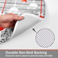 thumbnail image 3 of FRAMICS Christmas Shower Curtain Sets with Rugs, Xmas Snowflake Stars Bathroom Sets, Silver Gray Vintage Waterproof Fabric Shower Curtain with 12 Hooks and Toilet Rugs, 3 of 11