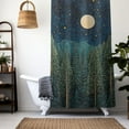 thumbnail image 2 of Moonlit Evergreen Forest Shower Curtain, Earthy Bathroom Decor, Serene Woodland Scene Home Decor, Bathroom Accent Autumn, 2 of 2