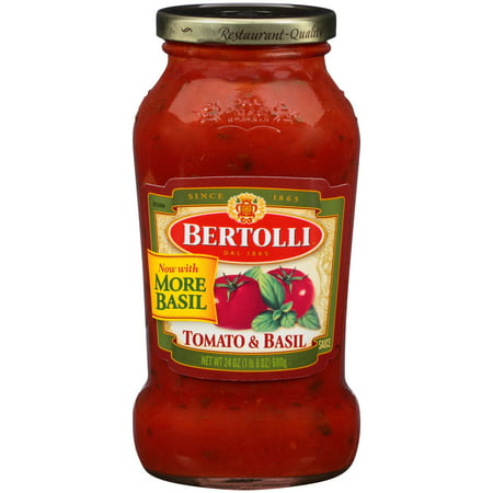 (2 pack) Bertolli Tomato & Basil Pasta Sauce 24 (Best Tomato Basil Sauce)