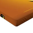 thumbnail image 2 of Ambesonne Halloween Fitted Sheet, Haunted House, Twin XL Size, Orange Black, 2 of 3
