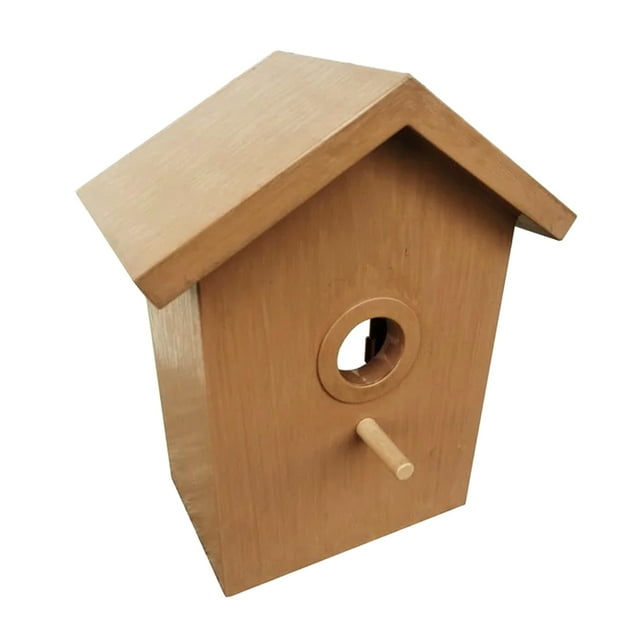 SPY Window Birdhouse - Fácil de hacer ver a través de un solo camino Mirrored Home Bird Nest House Mount con ventana de visualización para el patio trasero Kole GE659