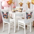 thumbnail image 4 of Decorative Chair Back Cover One Size x6 Chair Cover Dining Chair Slipcovers Chair Back Decoration Festival Chair Decoration Beautiful Colored Butterflies, 4 of 6