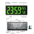thumbnail image 3 of Digital Clock Large Display, Large Digital Wall Clock with Temperature and Humidity, Digital Wall Clock with LED Numbers for Bedroom, Office, Clear Read for Elderly, 3 of 7