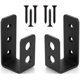 thumbnail image 1 of ZHAOCHENG Paquete de 2 soportes de acero resistentes para puertas de 2 x 4, barra de seguridad en forma de U, 1 of 4