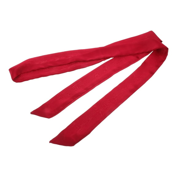 CATIEBYE Dark Red Thin Silk Scarf for Women Lightweight Fashionable Neck Accessory Stylish and Elegant
