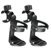 GAXIRE 2Pcs Universal Cup Holder for Wheelchair Walker and Scooter Durable Black Design