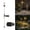 Black H, variant on AuroraX Hot Air Balloon Solar Lantern with Flickering Flame Lights Hanging Solar Lights Waterproof Outdoor Summerween Decor