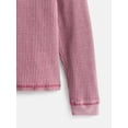 thumbnail image 6 of Weekend Academy Boy's Washed Thermal Tee with Long Sleeves, Sizes 4-18, 6 of 7